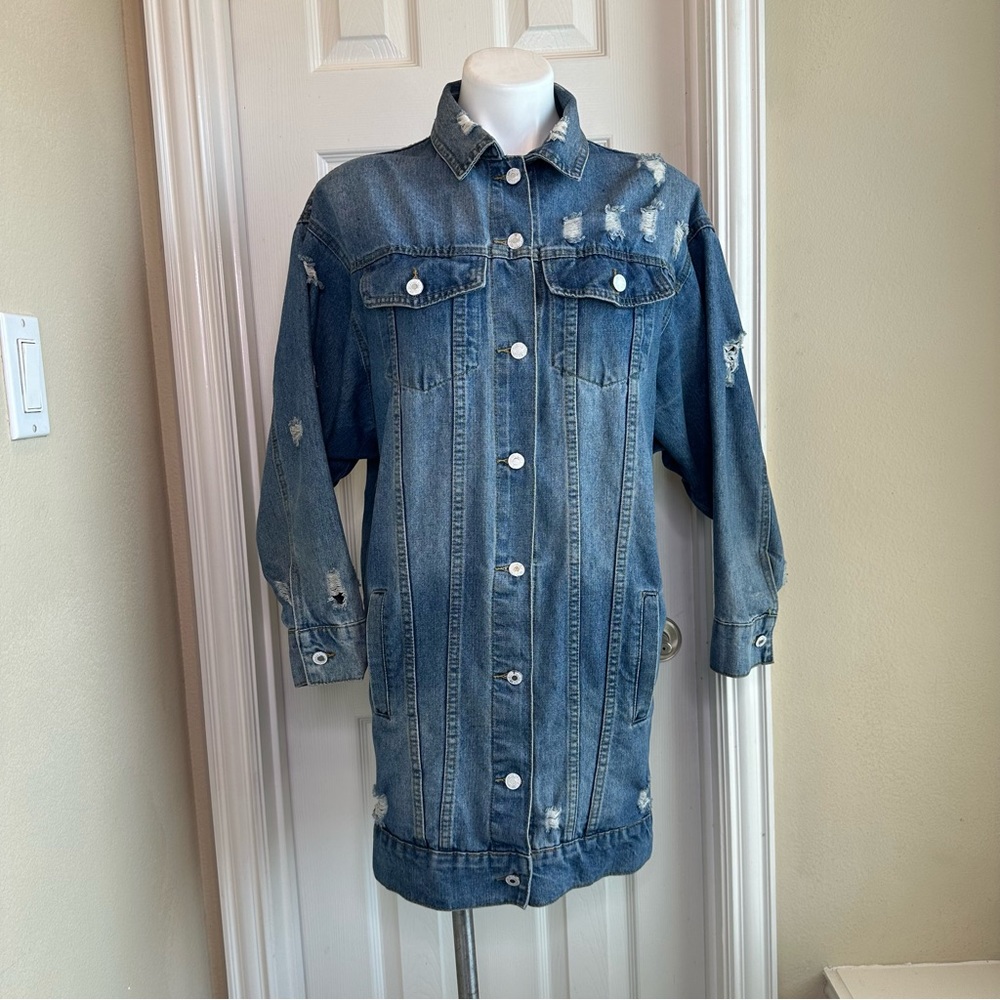 Long Denim Jacket - image 1